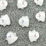 50x Halloween Nail Charms Parts 3D Ghost for Accessories Pendant Phone Cover