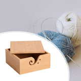 Yarn Ball Holder Box Yarn Dispenser for Women Skeins Balls Crocheting with Lid