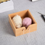 Yarn Ball Holder Box Yarn Dispenser for Women Skeins Balls Crocheting without Lid