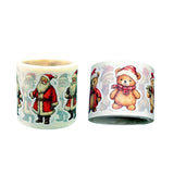 Maxbell 5 Rolls of Christmas Stickers for Gift Decoration Envelopes Notebook Bear
