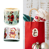 Maxbell 5 Rolls of Christmas Stickers for Gift Decoration Envelopes Notebook Bear