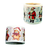 Maxbell 5 Rolls of Christmas Stickers for Gift Decoration Envelopes Notebook Bear