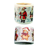 Maxbell 5 Rolls of Christmas Stickers for Gift Decoration Envelopes Notebook Bear