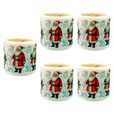 Maxbell 5 Rolls of Christmas Stickers for Gift Decoration Envelopes Notebook Bear