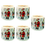 Maxbell 5 Rolls of Christmas Stickers for Gift Decoration Envelopes Notebook Bear