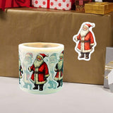 Maxbell 5 Rolls of Christmas Stickers for Gift Decoration Envelopes Notebook Bear