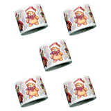 Maxbell 5 Rolls of Christmas Stickers for Gift Decoration Envelopes Notebook Santa