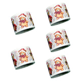 Maxbell 5 Rolls of Christmas Stickers for Gift Decoration Envelopes Notebook Santa