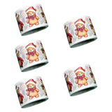 Maxbell 5 Rolls of Christmas Stickers for Gift Decoration Envelopes Notebook Santa