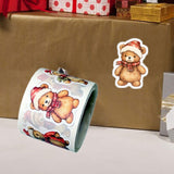 Maxbell 5 Rolls of Christmas Stickers for Gift Decoration Envelopes Notebook Santa