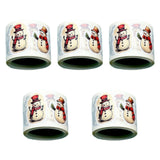 5 Rolls of Christmas Stickers Holiday Stickers for Gift Decoration Notebook