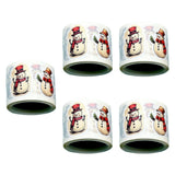 5 Rolls of Christmas Stickers Holiday Stickers for Gift Decoration Notebook