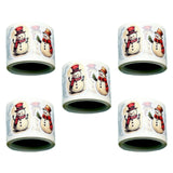 5 Rolls of Christmas Stickers Holiday Stickers for Gift Decoration Notebook