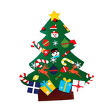 DIY Felt Christmas Tree Set Toy Props with Ornaments for Home Bedroom Mantel