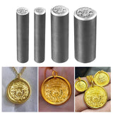 Zakiram Stamp Handmade Round Pressing Die for Leathercraft Jewelry Engraving 9MM