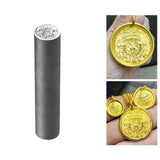 Zakiram Stamp Handmade Round Pressing Die for Leathercraft Jewelry Engraving 13MM