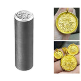 Zakiram Stamp Handmade Round Pressing Die for Leathercraft Jewelry Engraving 18MM