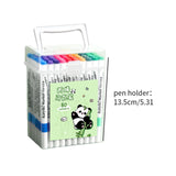 Acrylic Paint Markers Marker Pens Set with Carry Case for Metal Window Stone 80 Colors