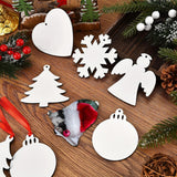 30Pcs Sublimation Christmas Ornaments DIY Crafts Sublimation Ornament Blank