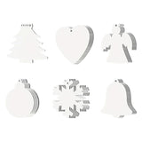 30Pcs Sublimation Christmas Ornaments DIY Crafts Sublimation Ornament Blank