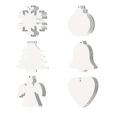 30Pcs Sublimation Christmas Ornaments DIY Crafts Sublimation Ornament Blank