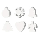 30Pcs Sublimation Christmas Ornaments DIY Crafts Sublimation Ornament Blank