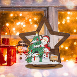 Christmas Diamond Kit Creative Xmas Figures for Bookshelf Fireplace Home