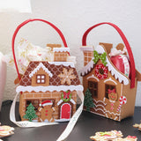 Maxbell Felt Gingerbread House Bag Cute Ornament Stocking Stuffer Christmas Gift Bag Style A