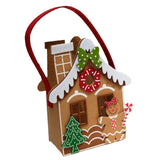 Maxbell Felt Gingerbread House Bag Cute Ornament Stocking Stuffer Christmas Gift Bag Style A