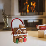 Maxbell Felt Gingerbread House Bag Cute Ornament Stocking Stuffer Christmas Gift Bag Style B