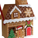 Maxbell Felt Gingerbread House Bag Cute Ornament Stocking Stuffer Christmas Gift Bag Style B