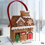 Maxbell Felt Gingerbread House Bag Cute Ornament Stocking Stuffer Christmas Gift Bag Style B