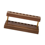 Wood Cosmetic Brushes Rack Phone Holder Pencil Holder for Dorm Stores Office Brown