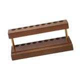 Wood Cosmetic Brushes Rack Phone Holder Pencil Holder for Dorm Stores Office Brown