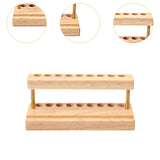 Wood Cosmetic Brushes Rack Phone Holder Pencil Holder for Dorm Stores Office Wood