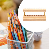 Wood Cosmetic Brushes Rack Phone Holder Pencil Holder for Dorm Stores Office Wood