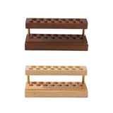 Maxbell Pencil Holder Wood Lightweight Cellphone Holder for Dorm Living Room Markers Brown