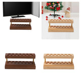 Maxbell Pencil Holder Wood Lightweight Cellphone Holder for Dorm Living Room Markers Brown