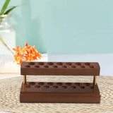 Maxbell Pencil Holder Wood Lightweight Cellphone Holder for Dorm Living Room Markers Brown