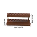 Maxbell Pencil Holder Wood Lightweight Cellphone Holder for Dorm Living Room Markers Brown