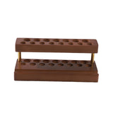 Maxbell Pencil Holder Wood Lightweight Cellphone Holder for Dorm Living Room Markers Brown