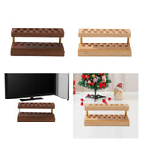 Maxbell Pencil Holder Wood Lightweight Cellphone Holder for Dorm Living Room Markers Brown