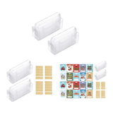 20 Pieces Clear Money Card Holder for Gift Packaging Crafts Chapstick Holder Money Card Holder