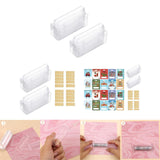 20 Pieces Clear Money Card Holder for Gift Packaging Crafts Chapstick Holder Money Card Holder