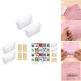 20 Pieces Clear Money Card Holder for Gift Packaging Crafts Chapstick Holder Money Card Holder