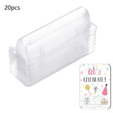 20 Pieces Clear Money Card Holder for Gift Packaging Crafts Chapstick Holder Money Card Holder