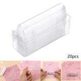 20 Pieces Clear Money Card Holder for Gift Packaging Crafts Chapstick Holder Money Card Holder