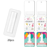 20 Pieces Clear Money Card Holder for Gift Packaging Crafts Chapstick Holder Money Card Holder