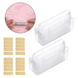 20 Pieces Clear Money Card Holder for Gift Packaging Crafts Chapstick Holder With Sticker