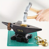 Maxbell Iron Hammering Block Metal Hammering Block Forged for Metalworking Graphic Designers Blacksmiths